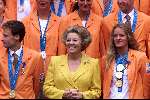 Den Haag 4 oktober 2000
Huldiging van de medaillewinnars  Olympische spelen door Koningin Beatrix 
Inge de Bruin
