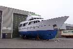 Den Bosch 14 april 2001
Jumbo IV van Prins Bernhard bij Moonen Shipyards
voor onderhoud na brand.