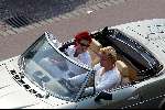 Scheveningen 1 juni 2003
Sander Foppele en kim lian v d Meij in cabrio