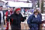 Lech 7 februari 2001
Koningin Beatrix  en Prinses Margriet op ski vakantie in Lech.