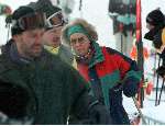 Lech 10 Februari 1999
Koningin Beatrix op skivakantie in Lech