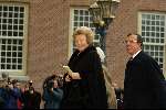 Apeldoorn 15 december 2002
Doop prinses Eloise , Aanwezig Koningin Beatrix Tjeenk  Laurens Jan Brinkhorst
