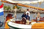 Muiden 18 augustus 2002
Koningin Beatrix varen met de Groene Draeck