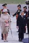Amsterdam 23 mei 2000
De keizer en Keizerin van Japan bezoeken Nederland.
Koningin Beatrix