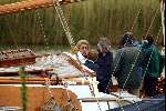 Muiden 25 mei 2003
Koningin Beatrix varen met de groene draeck