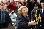Scheveningen 27 januari 2002
Brunch van Maxima en Prins Willem Alexander in het Kurhaus. 
Koningin Beatrix