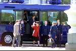 30 april 1999
Koninklijke bus met koningin Beatrix bij aankomst Soestdijk