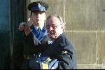 Amsterdam 9 december 2003
Uitreiking Prins Claus prijzen in paleis op de dam.  Gerard, Chauffeur koningin Beatrix