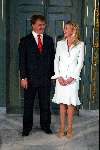 Den Haag 30 juni 2003
Verloving Mabel Wisse Smit en Prins Friso op huis ten bosch.