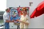 Scheveningen 1 juni 2003
 kunstenaar joop schilderen
Marijke Helwegen