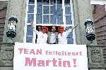 Alphen aan de rijn 9 juni 2003
Huldiging martin verkerk na finale roland garros