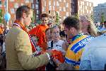 Alphen aan de rijn 9 juni 2003
Huldiging martin verkerk na finale roland garros