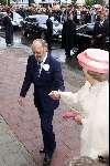 Den Haag 17 mei 2001
Trouwen Prins Constantijn en Prinses Laurentien Brinkhorst.
Koningin Beatrix met prins Bernhard