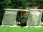 Hilversum, 29 juni 1996
Prins Bernhard in zijn buggy om een rondje golf te spelen