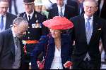 Den Haag 19 mei 2001
Laurentien Brinkhorst en Prins Constantijn trouwen voor de kerk. Prins Bernhard Prinses Magriet en Pieter v Vollenhoven