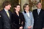 Apeldoorn, paleis \'t Loo
Verloving Prins Bernhard Jr. met Annette Sekreve en haar ouders
