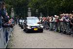 Den Haag 7 oktober 2002
Lijkwagen met Prins Claus bij aankomst op Huis ten Bosch