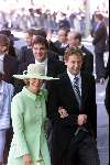 Den Haag 19 mei 2001
Laurentien Brinkhorst en Prins Constantijn trouwen voor de kerk.
Prinses Irene en prins Floris  en Edwin de Roy v Zuydewijn