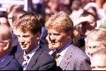 30 april 1999 Prins Floris en Prins Willem Alexander tijdens koninginnedag 1999