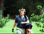Hilversum 23 maart 2002
Prins Friso tijdens een rondje golf op de Hilversumsche