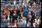 Munchen, 25 juni 1988 Finale Europees Kampioenschap 
Finale Nederland-Rusland, eindstand 2-0
Prins Friso minister v d Broek