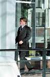 Prins Friso op weg naar zijn werk