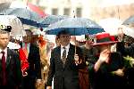Wijhe en deventer 30 april 2003
Koninginnedag met Prins Friso onder paraplu