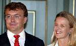 Den Haag 30 juni 2003
Verloving Mabel Wisse Smit  en Prins Friso  op huis ten bosch.