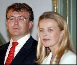 Den Haag 30 juni 2003
Verloving Mabel Wisse Smit  en Prins Friso  op huis ten bosch.