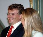 Den Haag 30 juni 2003
Verloving Mabel Wisse Smit  en Prins Friso  op huis ten bosch.