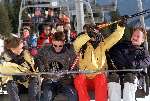 4 Januari 1999
v.l.n.r. Prinses Marilene, Prins Maurits, Prins Friso en Prins Pieter Christiaan tijdens hun wintersport  in Leogang