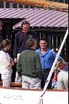 Muiden 4 Juli 1999
Koningin Beatrix varen op de groene draeck 
Prins  Friso, Maurits en Prinses Marilene.