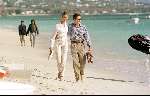 Mauritius 21 september 1998
Prins Maurits en Prinses Marilene op het strand