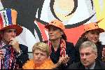 Amsterdam 21 juni 2000 euro 2000
Nederland-Frankrijk 3-2
Prins Maurits, prinses Marilene en Annette Sekreve