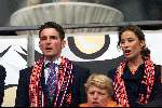 Amsterdam 21 juni 2000 euro 2000
Nederland-Frankrijk 3-2
Prins Maurits en prinses Marilene