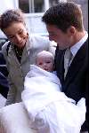 Amsterdam 23 september 2001
Prins Maurits en Prinses Marilene hun dochter Anna word gedoopt.