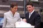 Amsterdam 23 september 2001
Prins Maurits en Prinses Marilene hun dochter Anna word gedoopt.