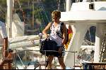 Porto Ercole 20 juli 2003
Prins Pieter Christiaan tijdens het trimmen