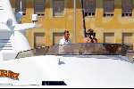 Porto Ercole 20 juli 2003
Prins Pieter Christaan met verrekijker