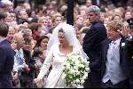 Utrecht 8 juli 2000
Trouwen  Prins Bernhard Jr en Prinses Annette Sekreve in domtoren in Utrecht.