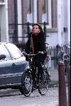 Amsterdam 23  maart 2000
Prinses Annette Sekreve (vriendin Prins Bernard JR) op weg naar haar werk.