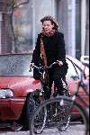 Amsterdam 23  maart 2000
Prinses Annette Sekreve (vriendin Prins Bernard JR) op weg naar haar werk.