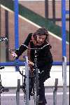 Amsterdam 23  maart 2000
Prinses Annette Sekreve (vriendin Prins Bernard JR) op weg naar haar werk.