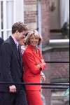 Utrecht 6 juli 2000
Prins Bernhard Jr en Prinses Annette Sekreve trouwen voor de wet in Utrecht.
Prinses Irene en Prins Floris
