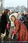 Mierlo 3 december 2002
Prinses Marilene met Lucas, Prinses Annette en Prinses Laurentien bij nationale boomplantdag in Mierlo