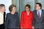 Den Haag 16 december 2000
Verloving van Prins Constantijn en Prinses Laurentien Brinkhorst.
Prins Claus, Koningin Beatrix