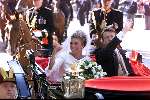 Den Haag 19 mei 2001
Prinses Laurentien Brinkhorst en Prins Constantijn trouwen voor de kerk.
