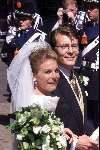 Den Haag 19 mei 2001
Prinses Laurentien Brinkhorst en Prins Constantijn trouwen voor de kerk.