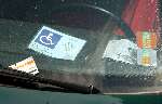 Amsterdam 25 juni 2003
Auto Prinses Maragrita in auto
gehandicapten parkeerkaart