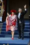 Amsterdam 2 februari 2002
Trouwen Prins Willem Alexander met Maxima
Prinses Margriet met Pieter v Vollenhoven